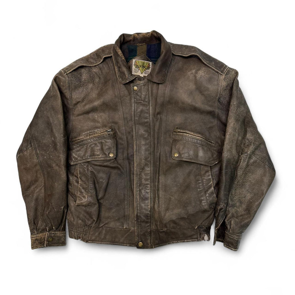 Vintage Phase 2 Brown Leather Jacket (L)
