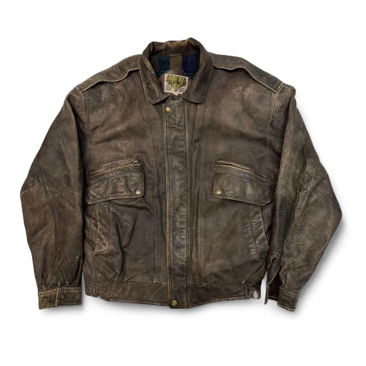 Vintage Phase 2 Brown Leather Jacket (L)