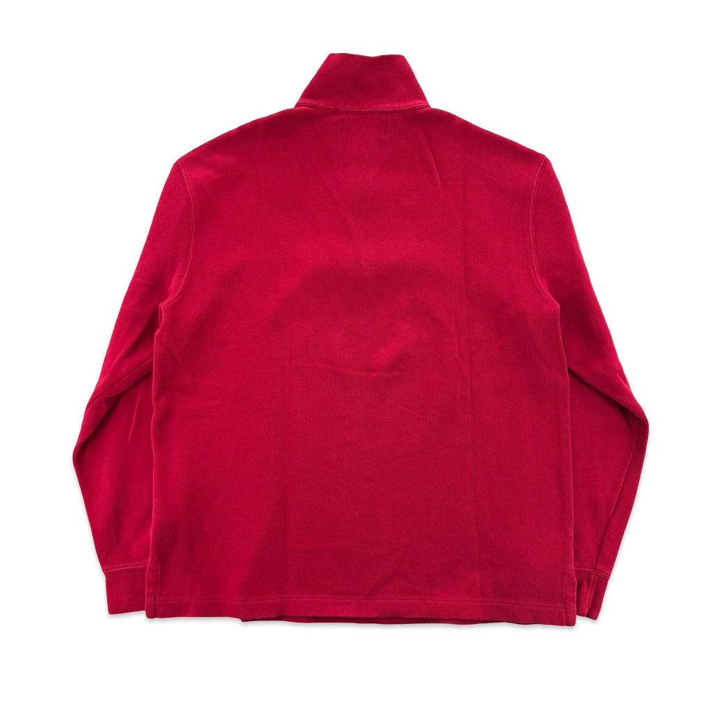 Vintage Red Polo Quarter Zip (M)