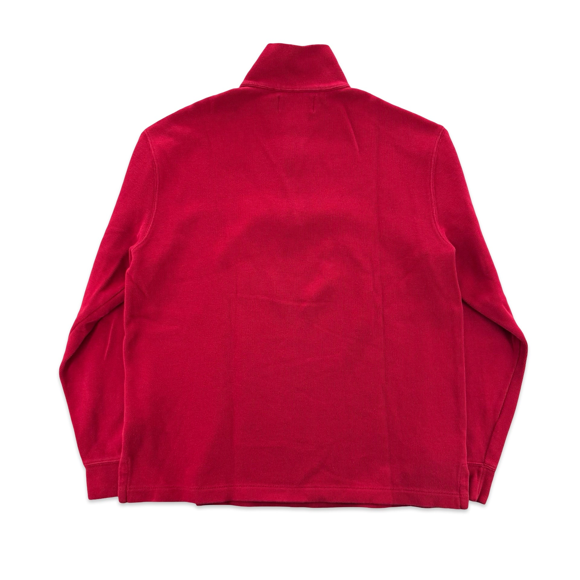 Vintage Red Polo Quarter Zip (M)