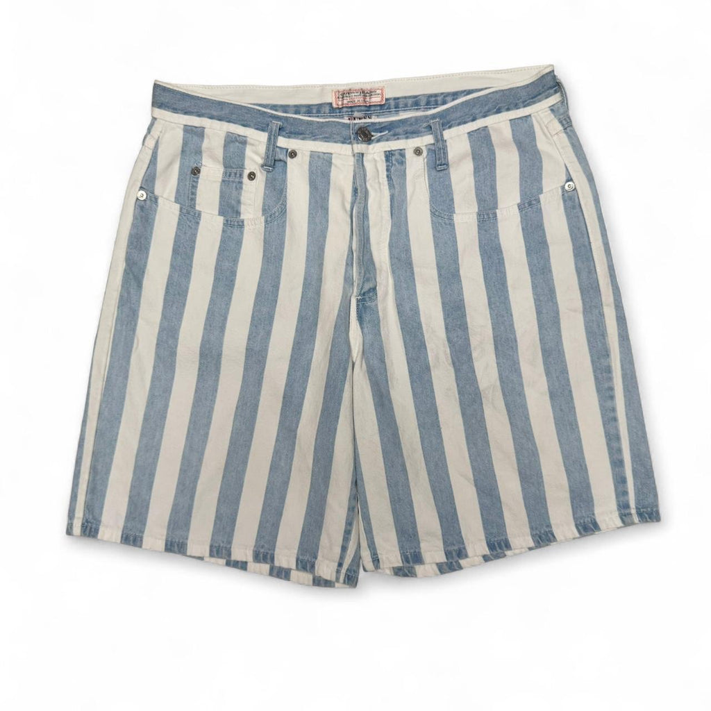 90’s Guess Striped Denim Shorts (34)