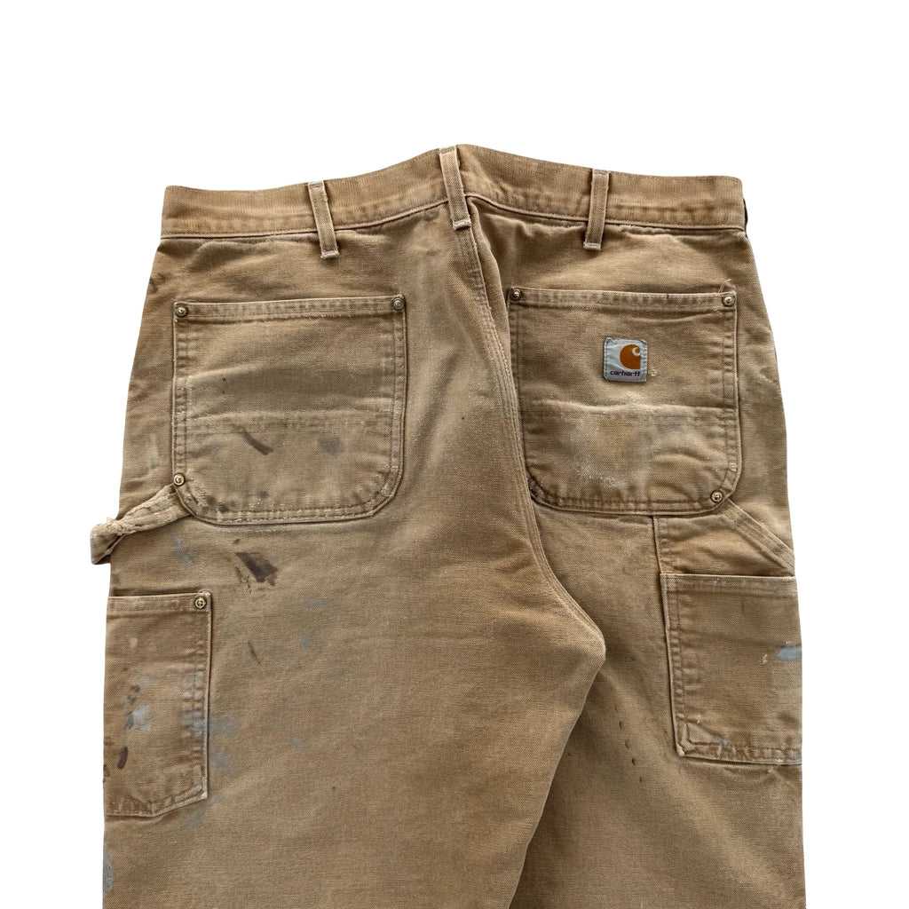 Distressed Tan Carhartt Double Knees (36x36)