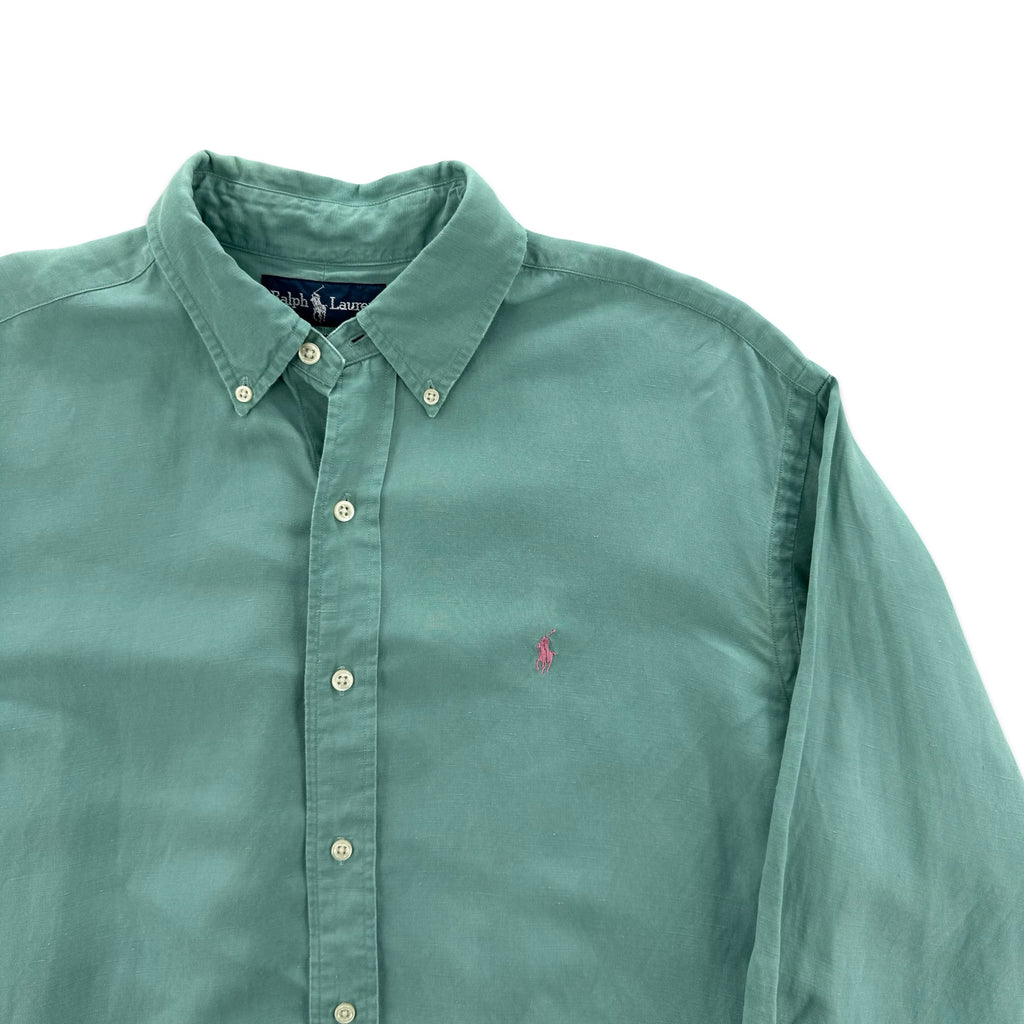 Vintage Polo Ralph Lauren Silk Linen Shirt (M)
