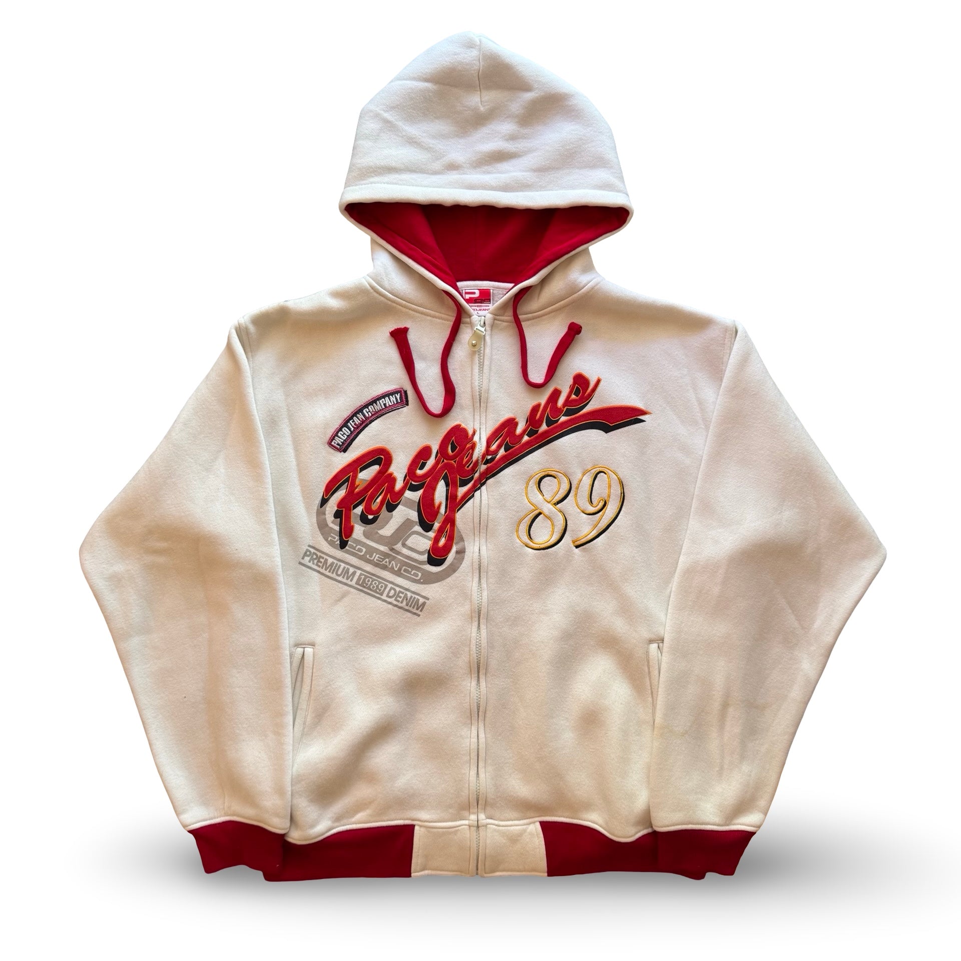 2000s Paco Jeans Zip Up Hoodie (L)