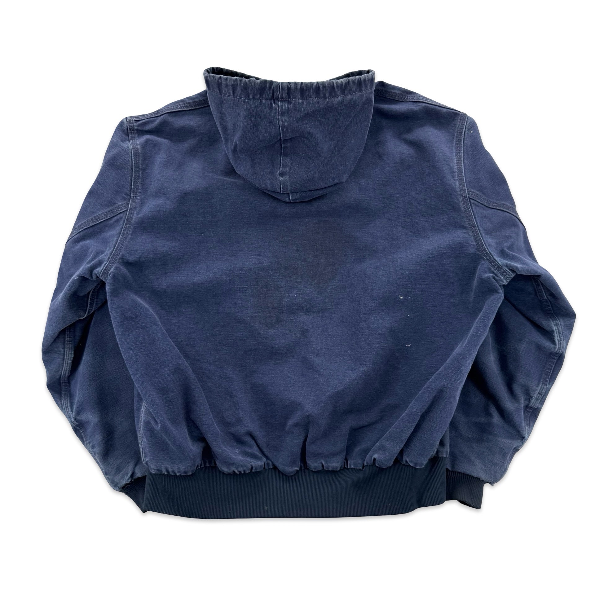 Vintage Navy Blue Carhartt Hooded Jacket (L)
