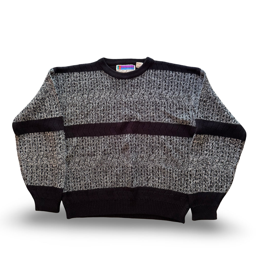 90s Sweater Graphix Knit Sweater (L)