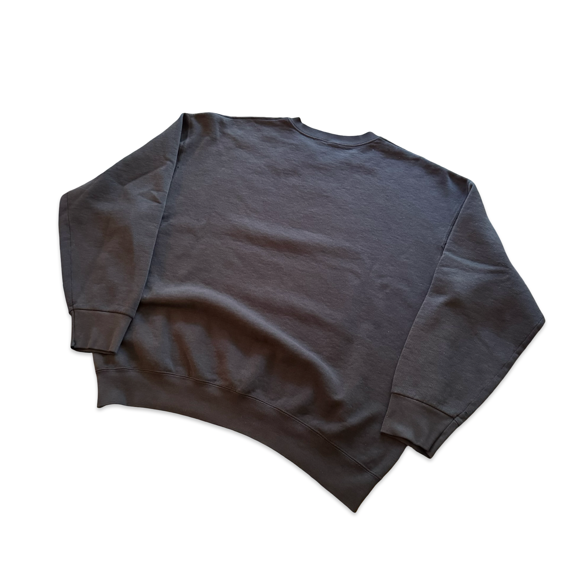 Sun Faded Black Crewneck Sweatshirt (L)
