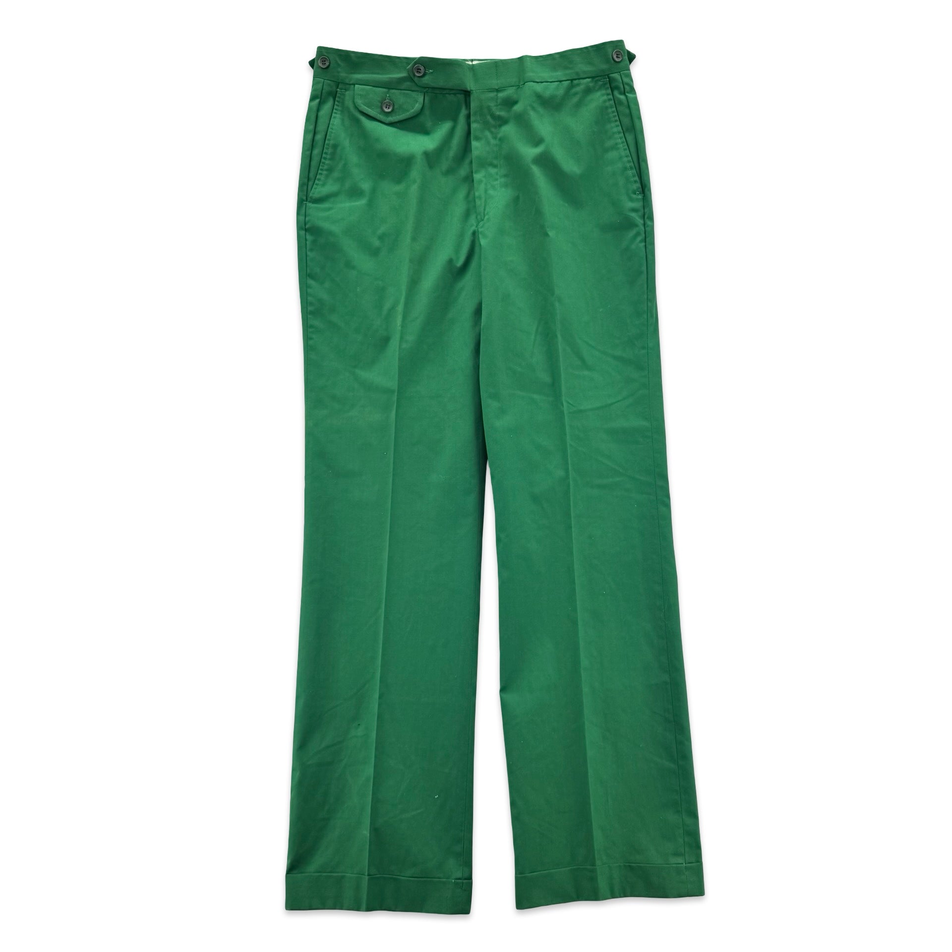 Green 1970s JaySport Trousers (33x32)