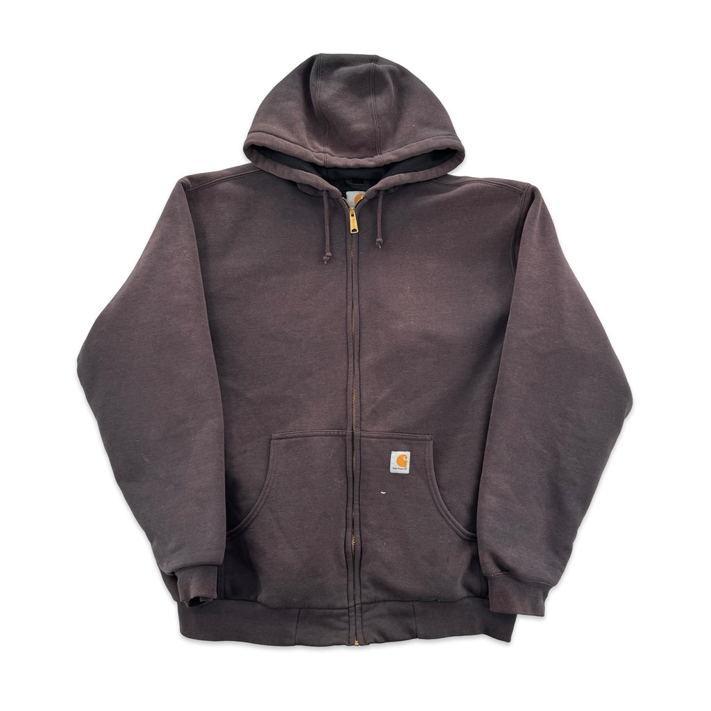 Sun Faded Thermal Lined Carhartt Zip Up (XLT)