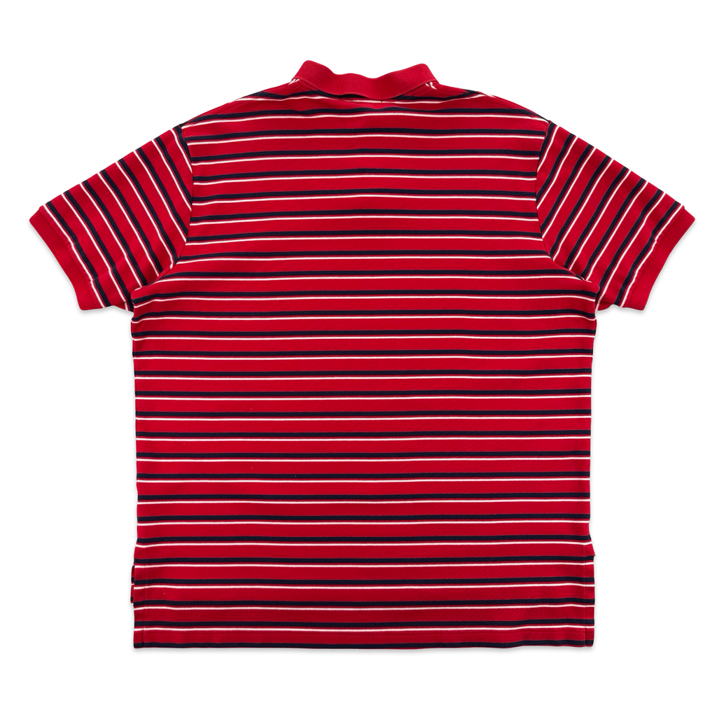 Ralph Lauren Striped Red Polo (XL)