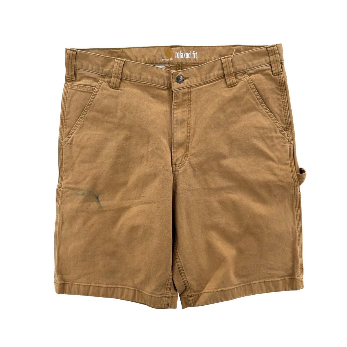 Tan Carhartt Relaxed Fit Shorts (36)