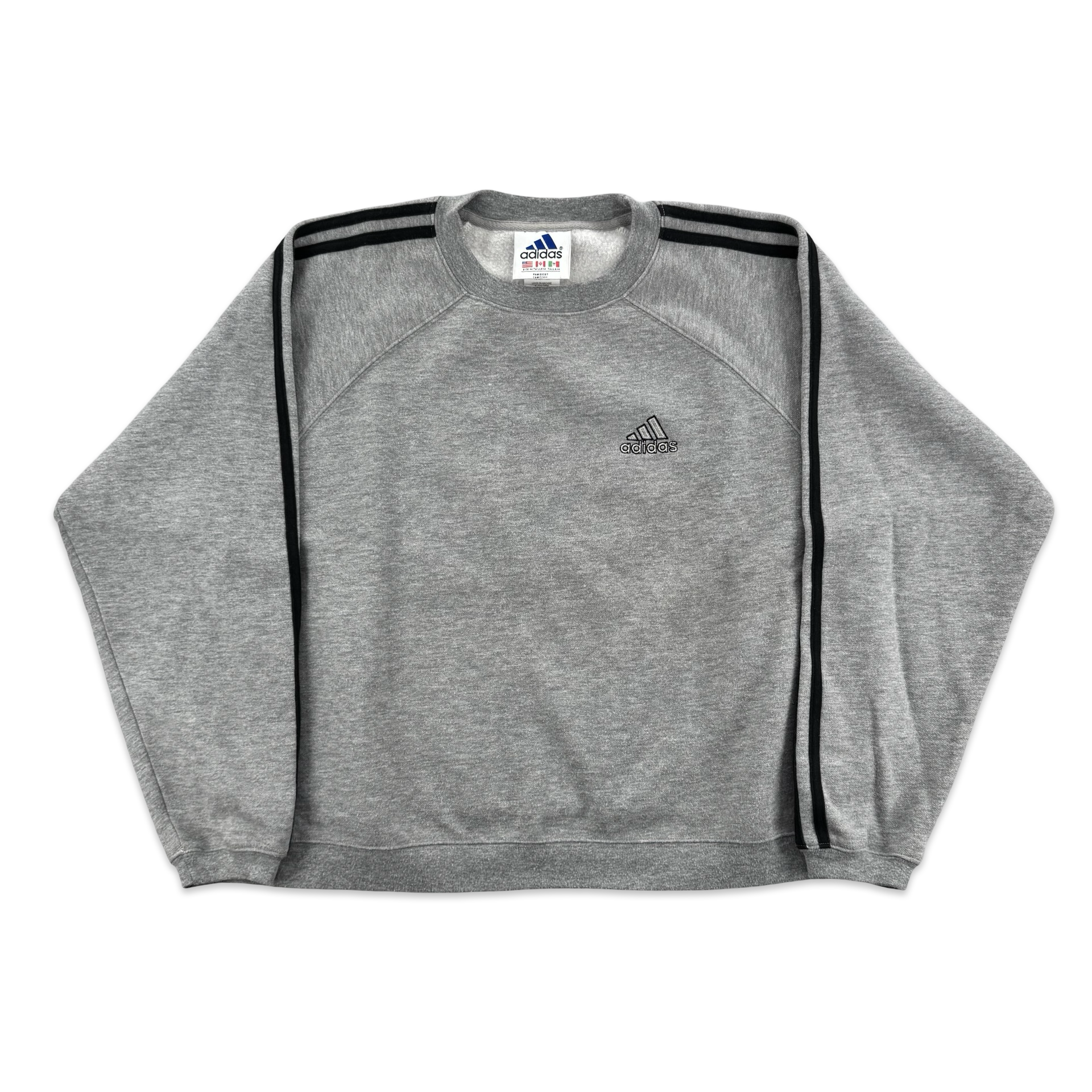 Vintage Adidas Striped Crewneck (M)