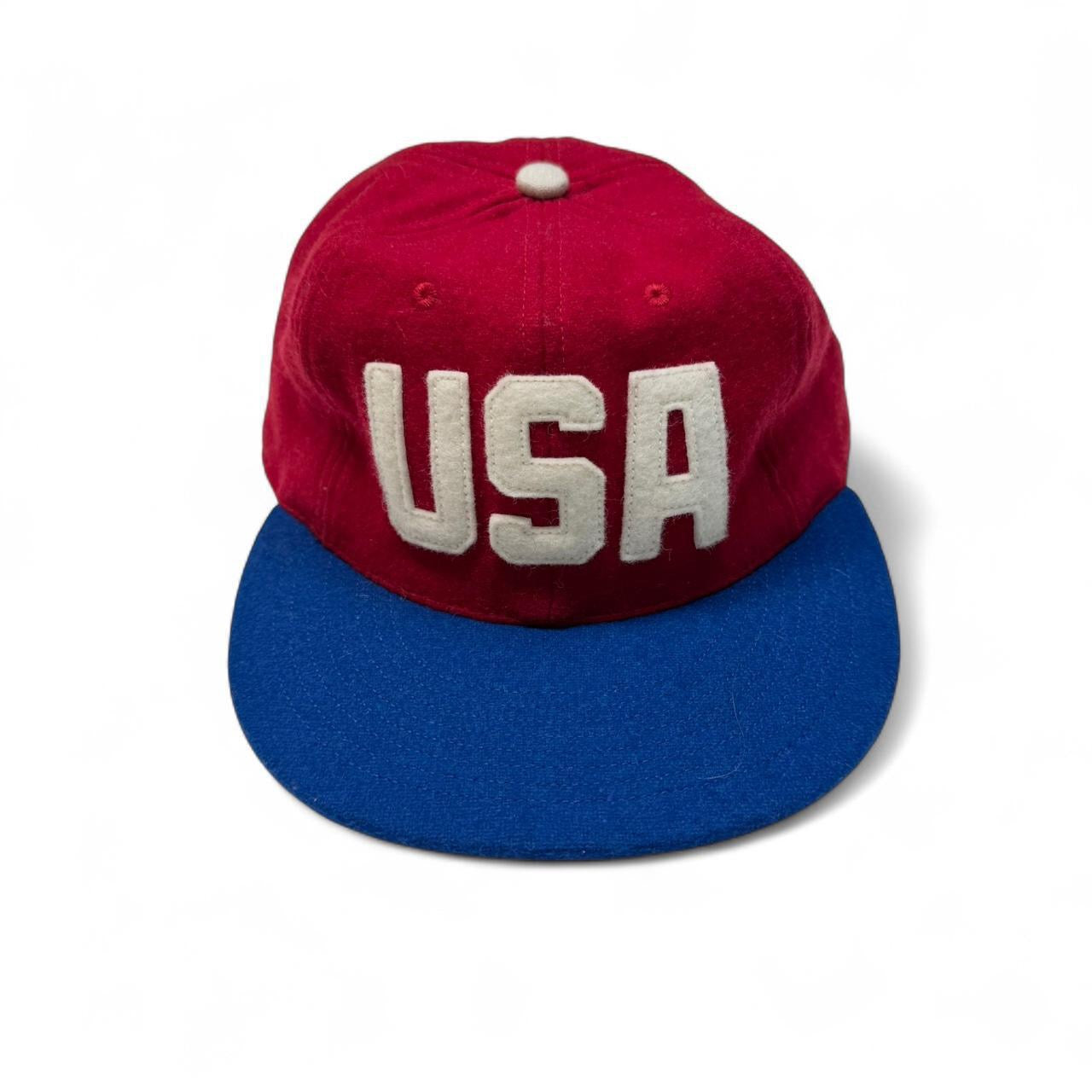 Vintage Ebbets Field Flannels USA Olympics Fitted Hat (7 1/4)