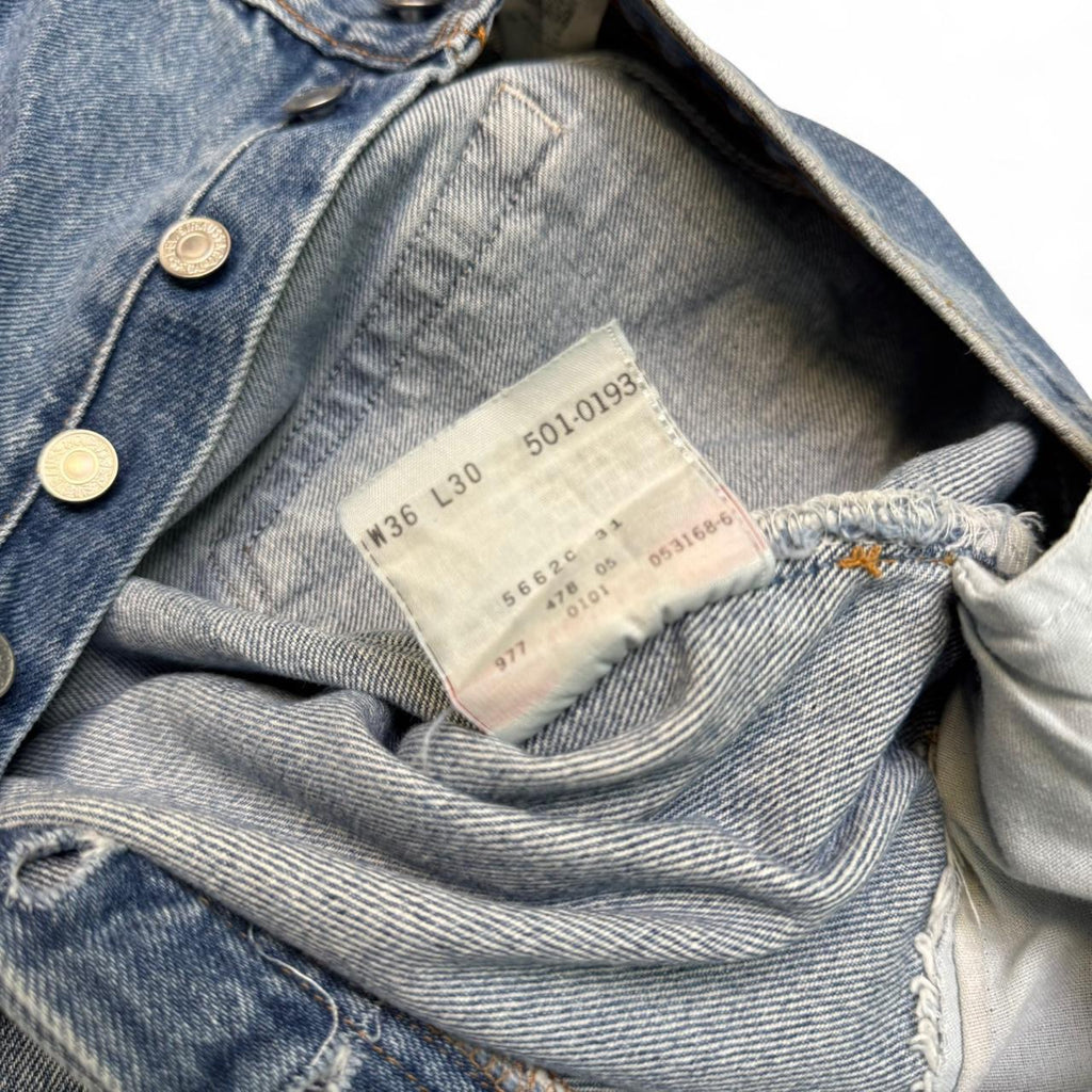1993 Levi’s 501 XX Button Fly Blue Jeans (34x30)