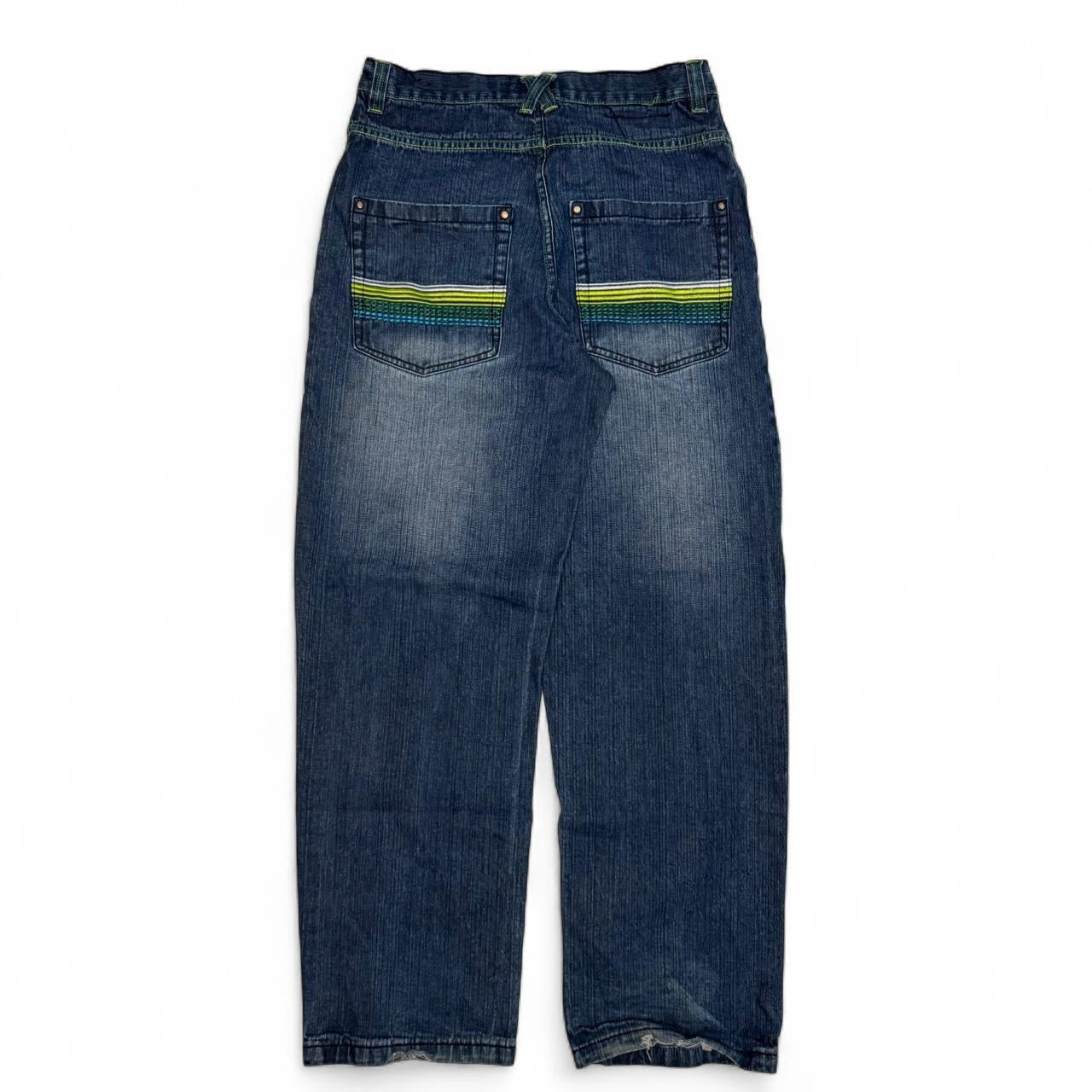 2000s Southpole Embroidered Baggy Jeans (34x32)