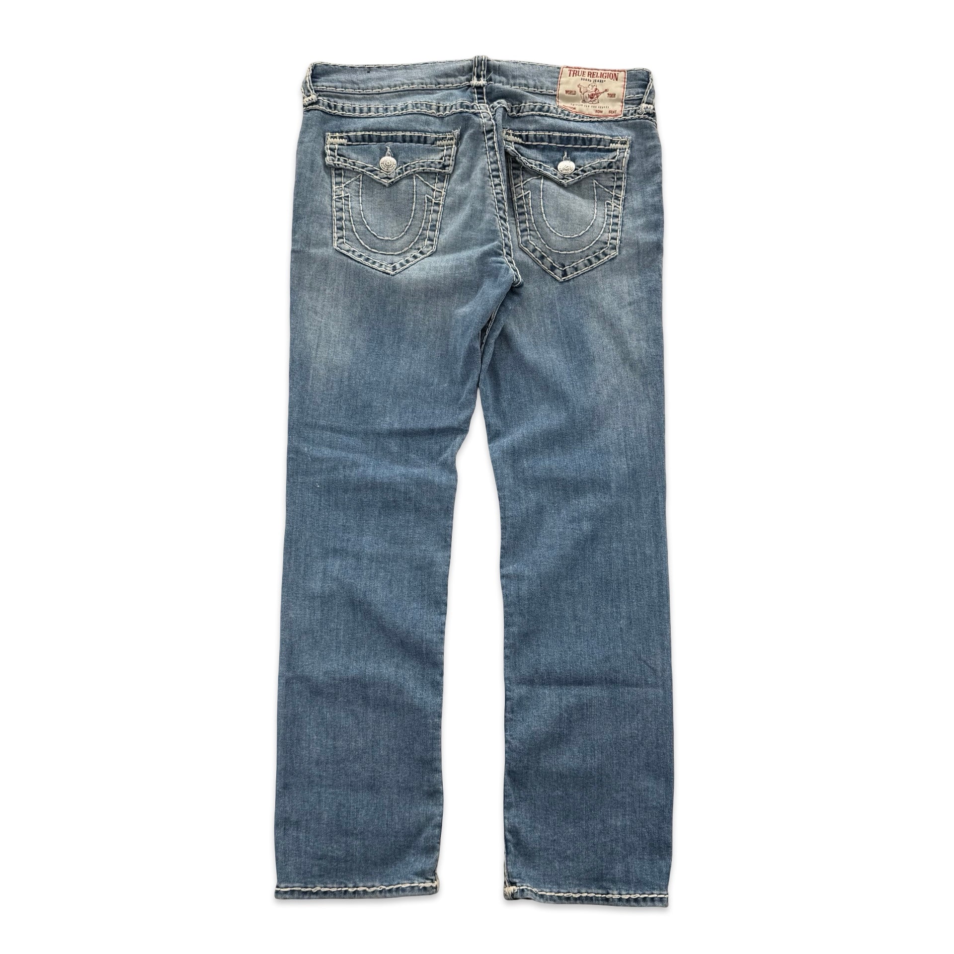 True Religion Double Stitch Ricky Jeans (38x34)