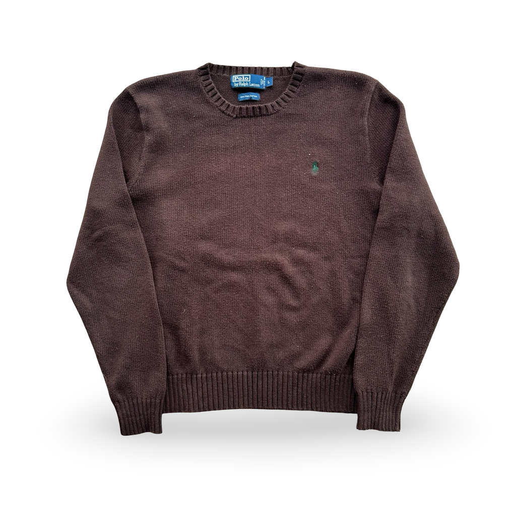 Vintage Brown Ralph Lauren Knit Sweater (L)