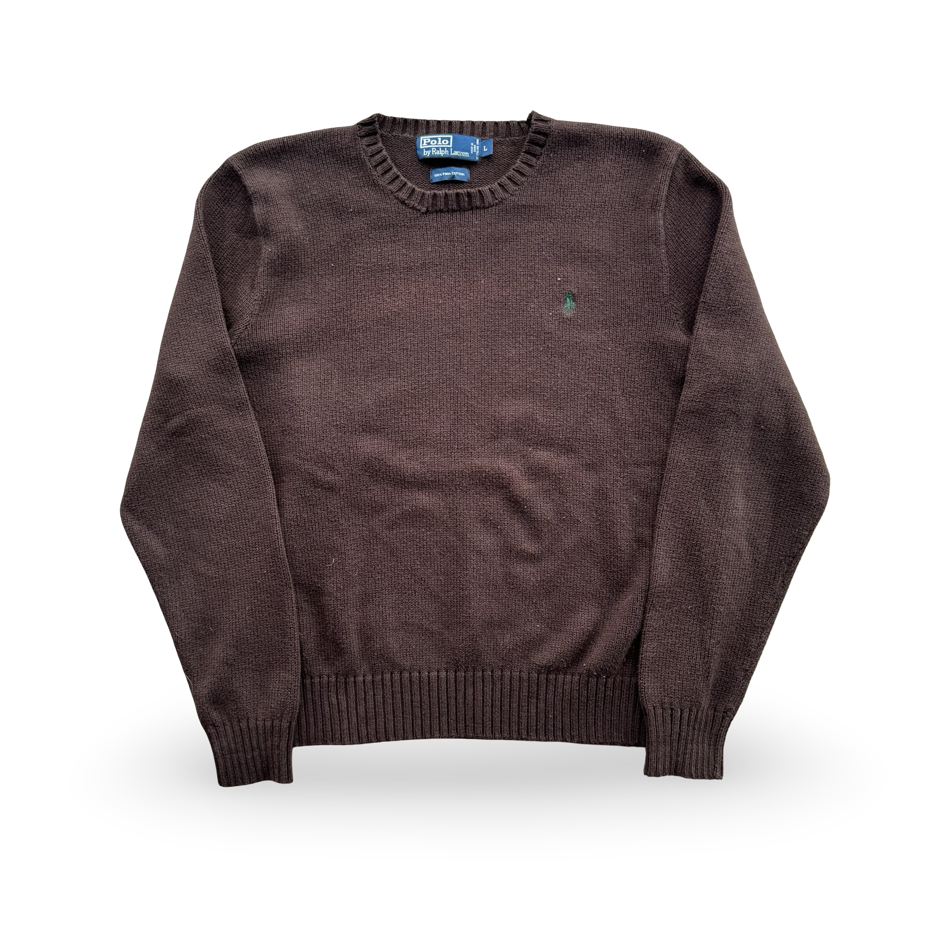Vintage Brown Ralph Lauren Knit Sweater (L)
