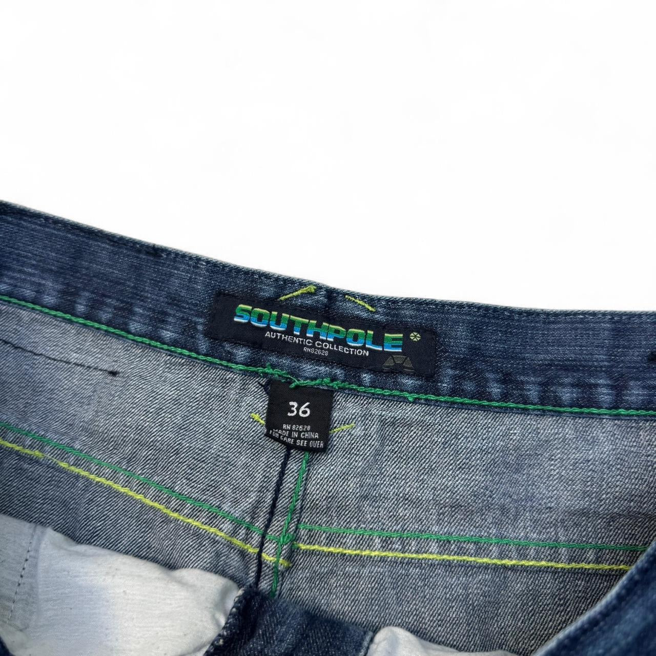 2000’s Southpole Embroidered Baggy Jeans (34x34)