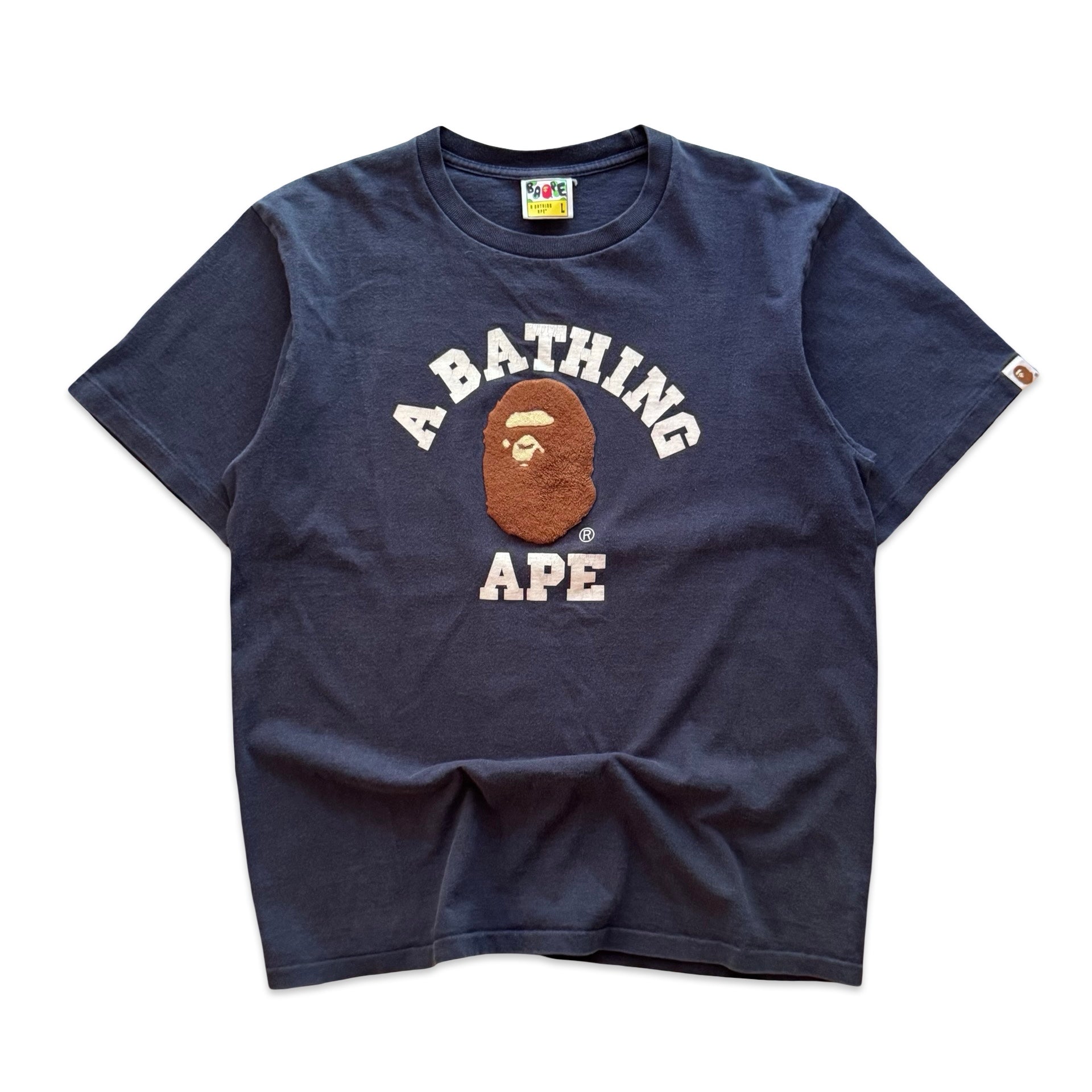 A Bathing Ape Logo Tee (L)