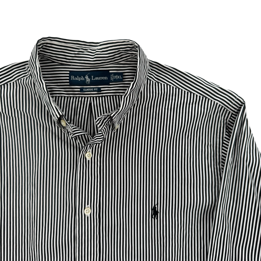 Ralph Lauren Black Striped Button Down (XL)