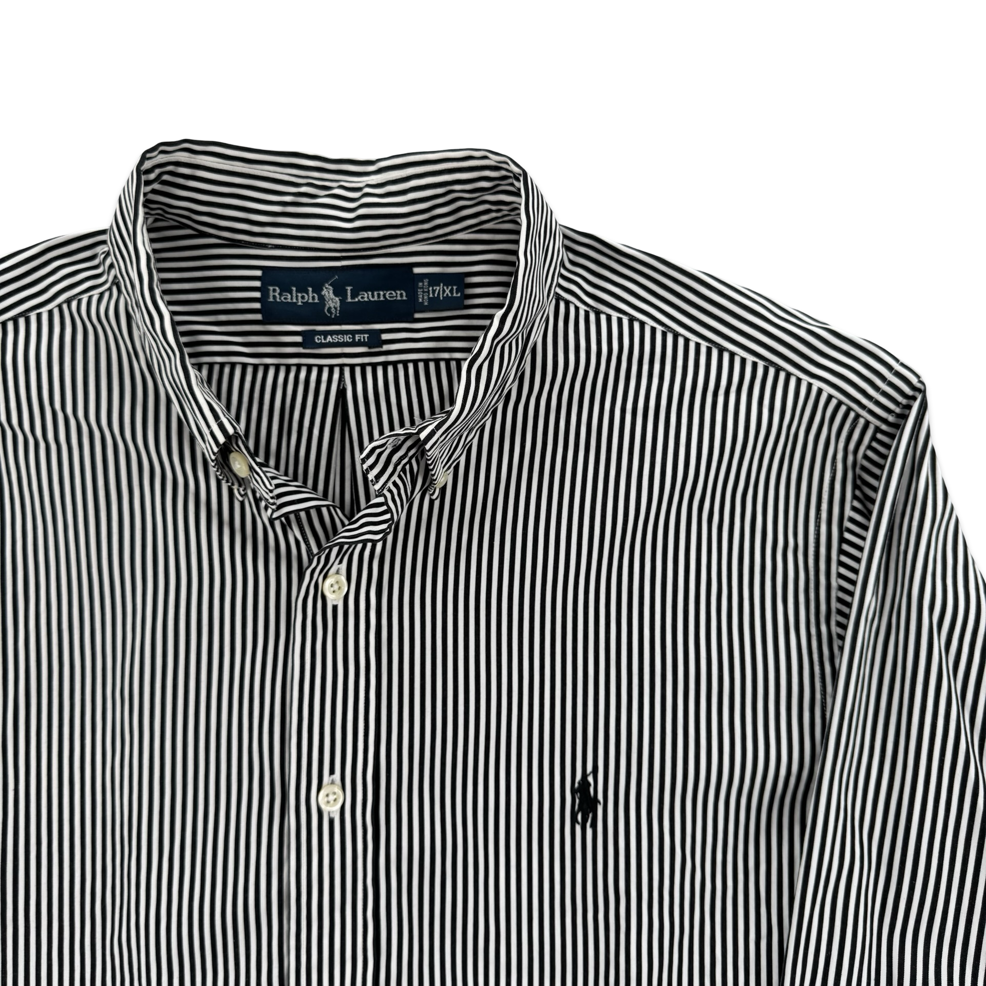 Ralph Lauren Black Striped Button Down (XL)