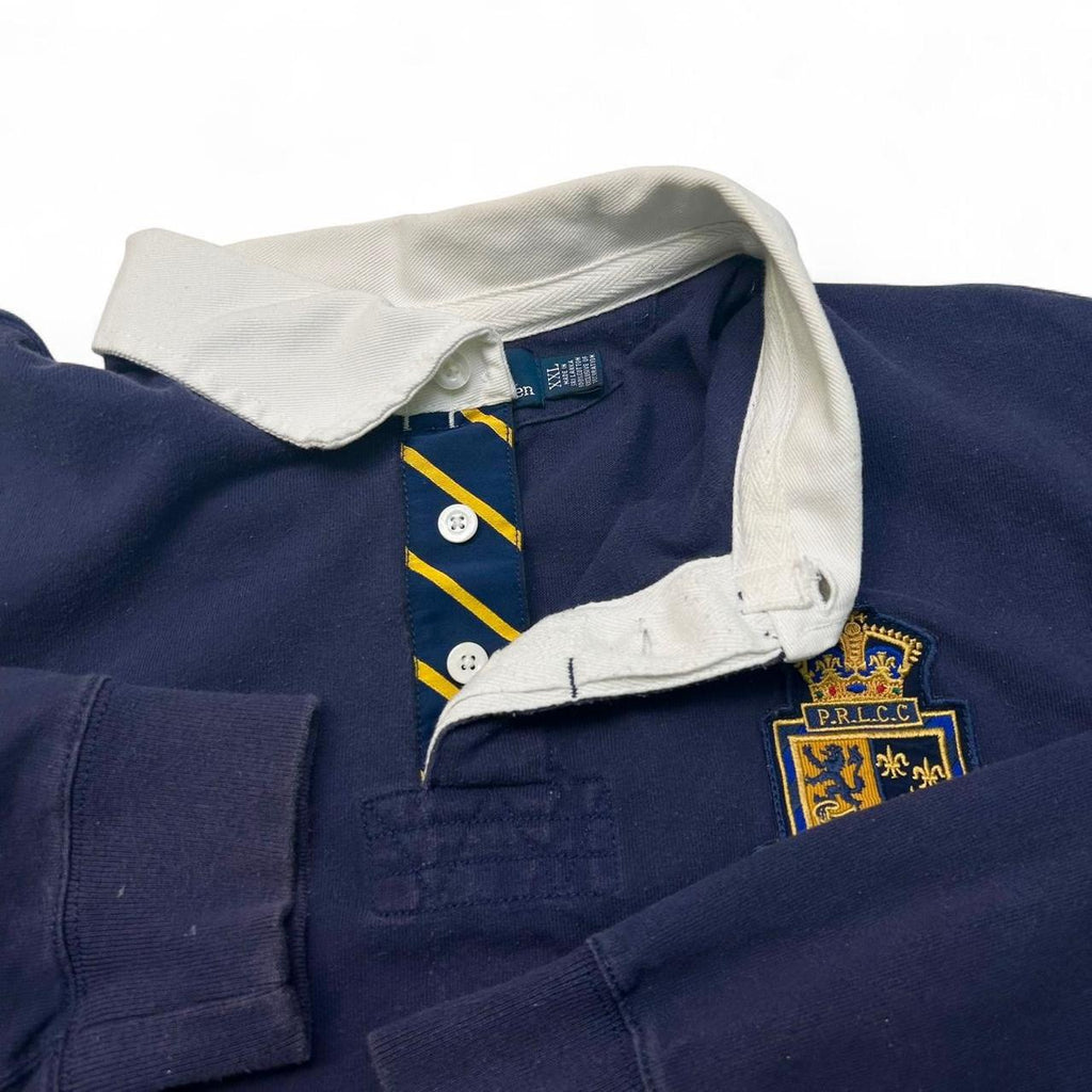 Vintage Polo Ralph Lauren Long Sleeve Numbered Polo Tee (XXL)