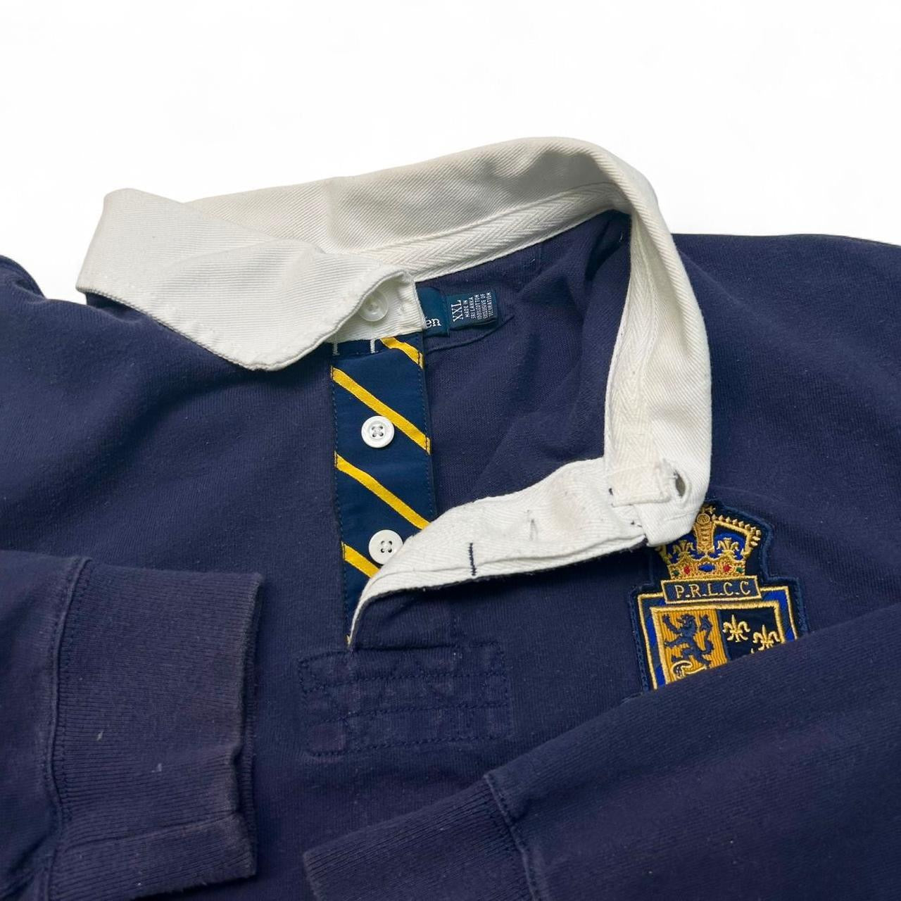 Vintage Polo Ralph Lauren Long Sleeve Numbered Polo Tee (XXL)