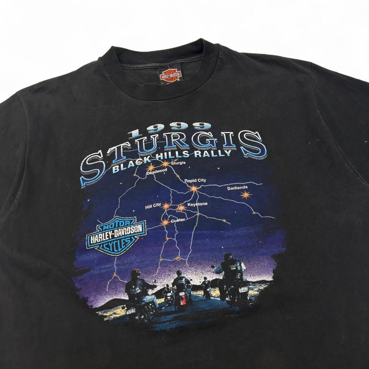 1999 Sturgis Black Hills Rally Harley Davidson Tee (L)