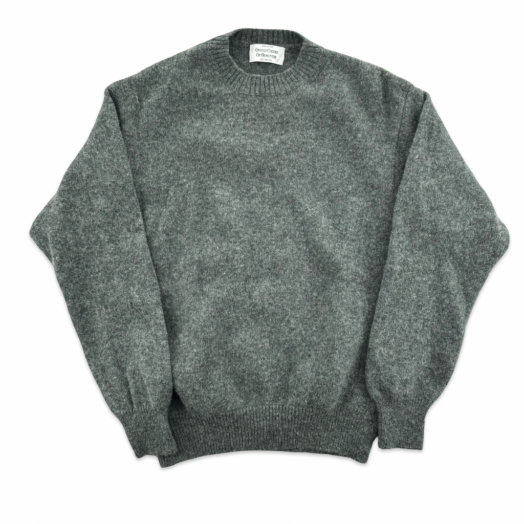 Vintage Forest Green Shetland Wool Sweater (S)