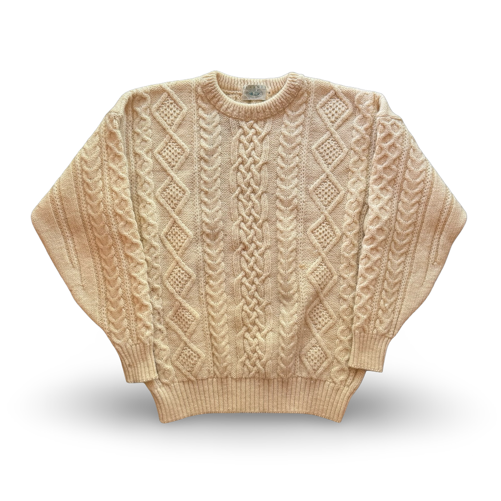 90s Blarney Cable Knit Sweater (M)