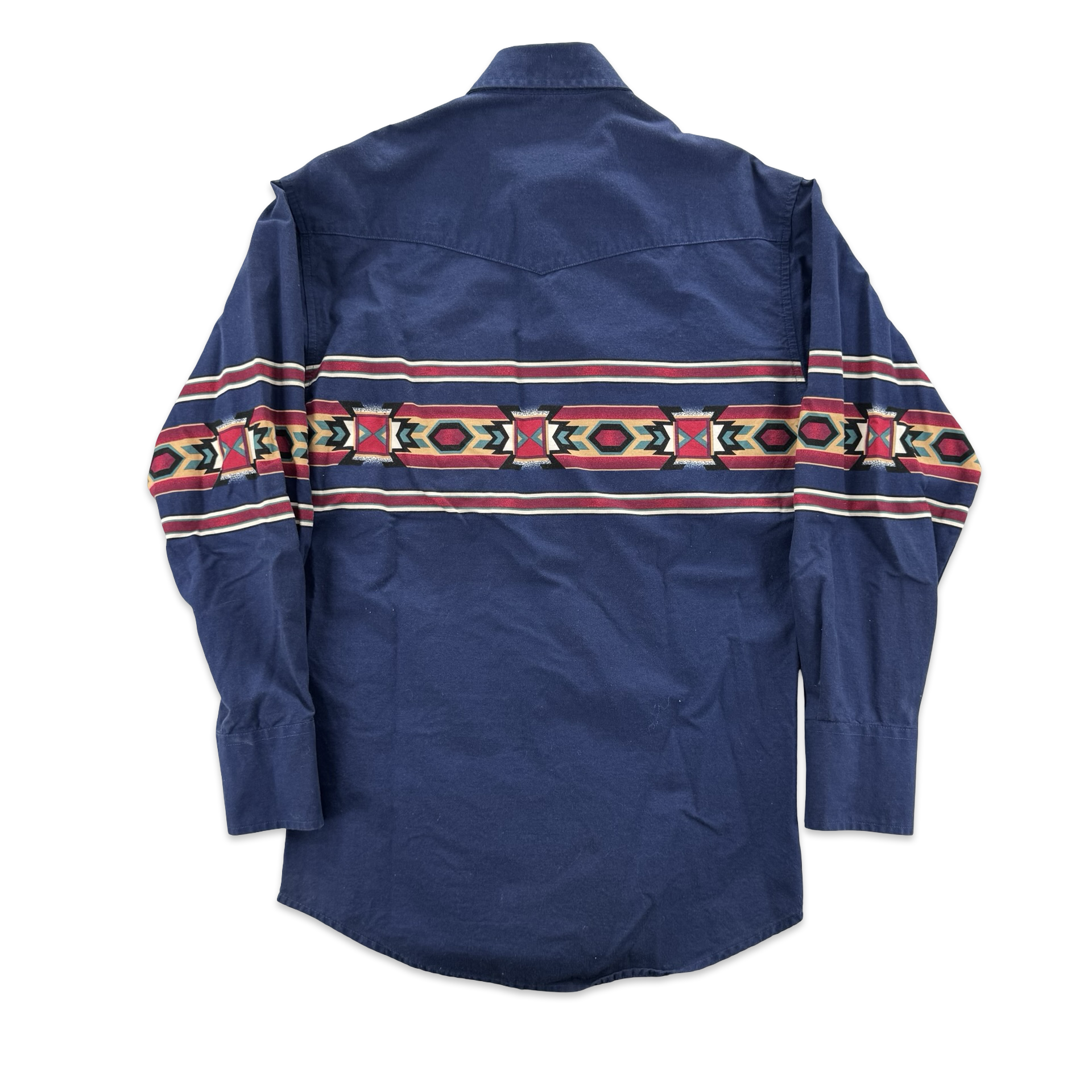 Vintage Wrangler Aztec Pearl Snap (S)