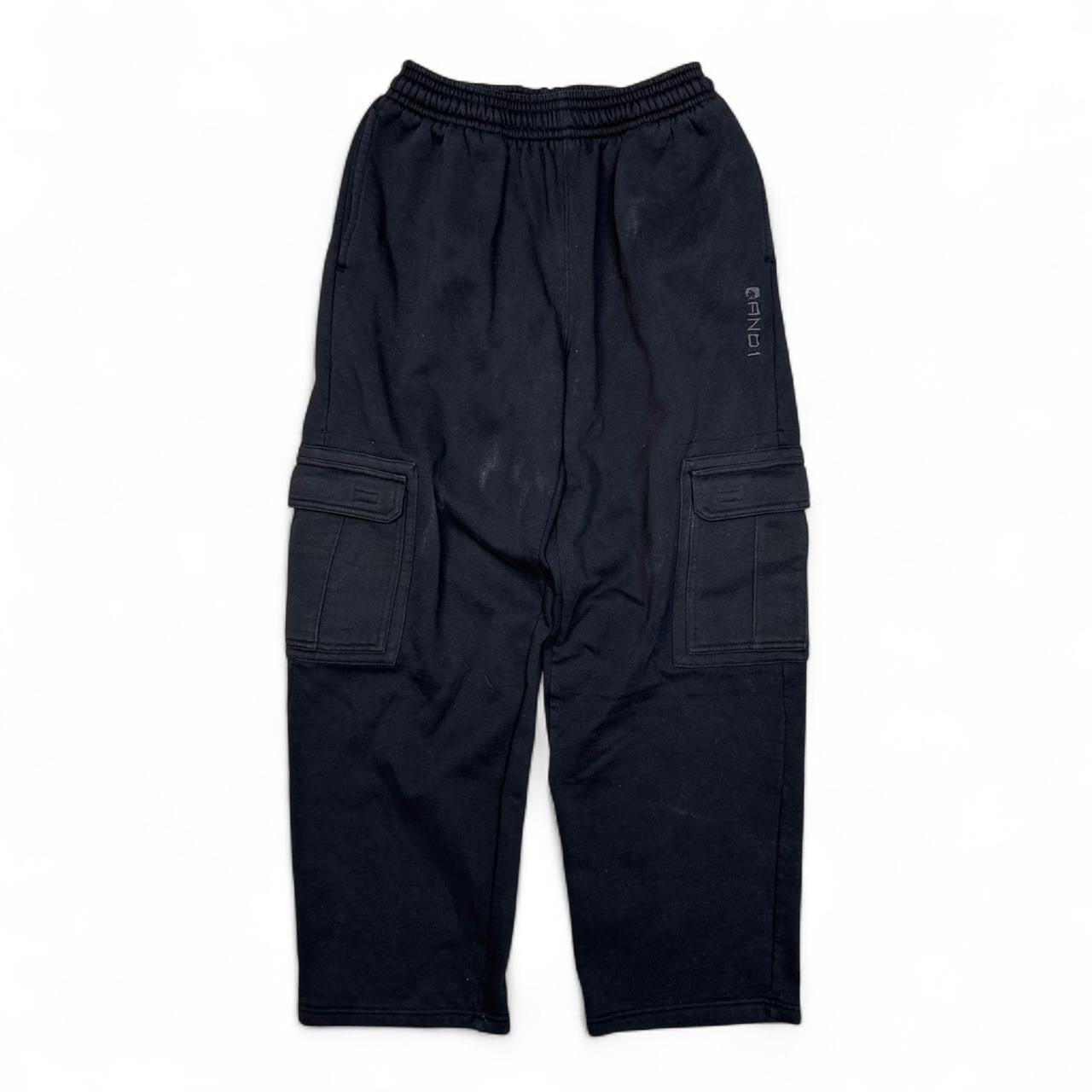 Baggy Black AND1 Cargo Sweatpants (M)