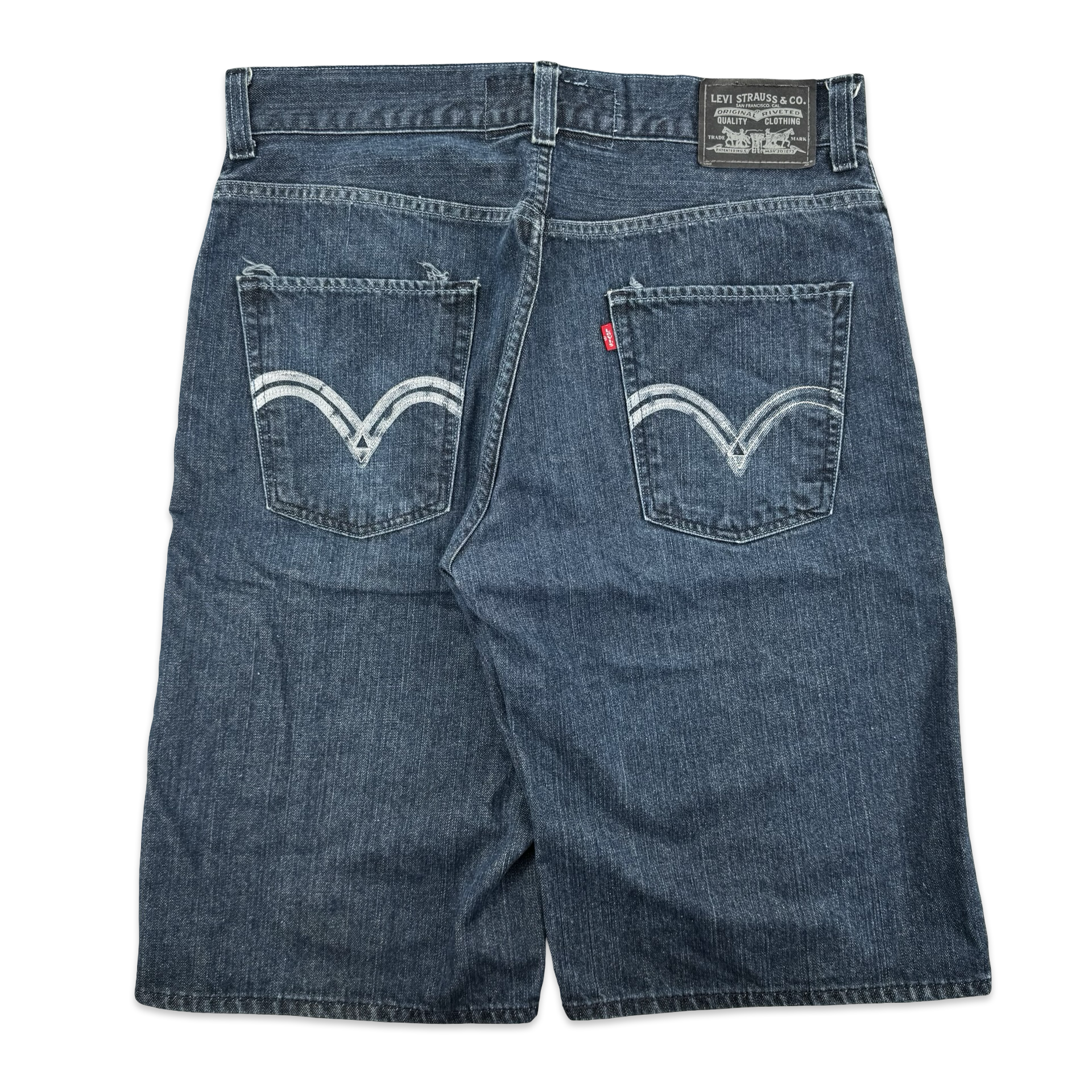 2000s Levi’s 579 Baggy Painted Jorts (35)
