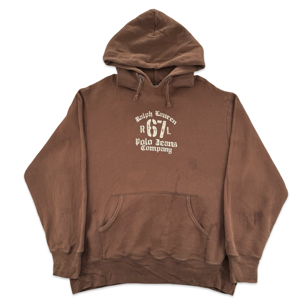 Ralph Lauren Polo Jeans Co. Brown Hoodie (XXL)