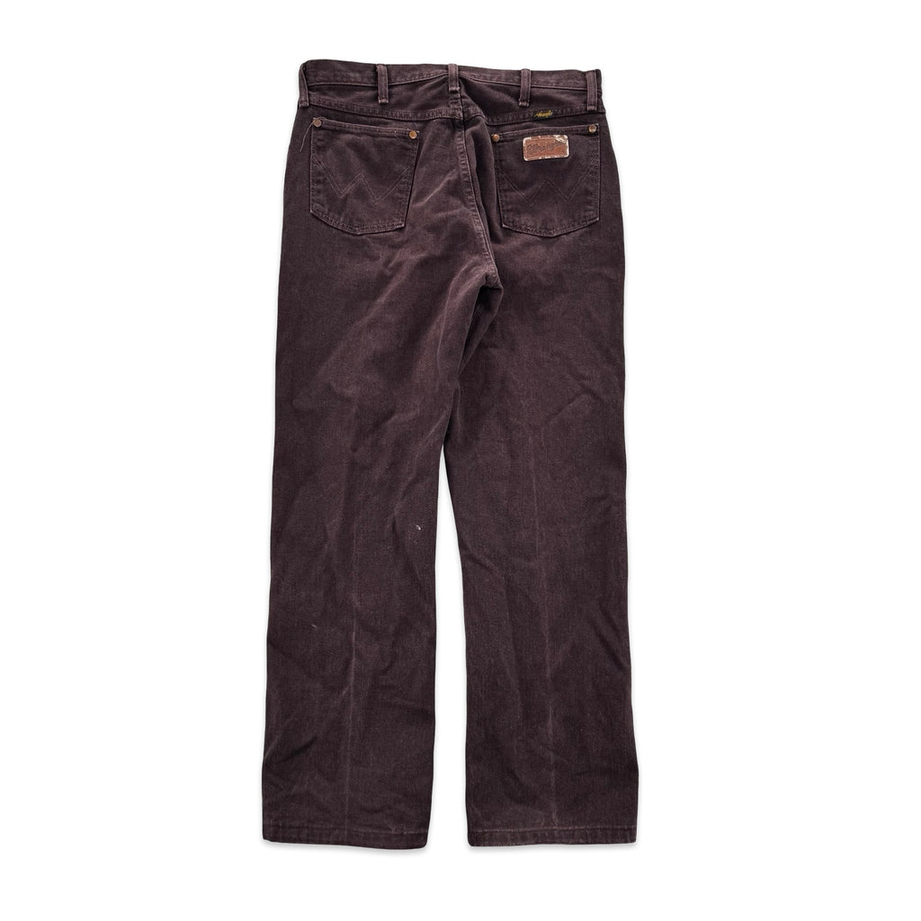 Vintage Burgundy Wrangler Jeans (34x30)