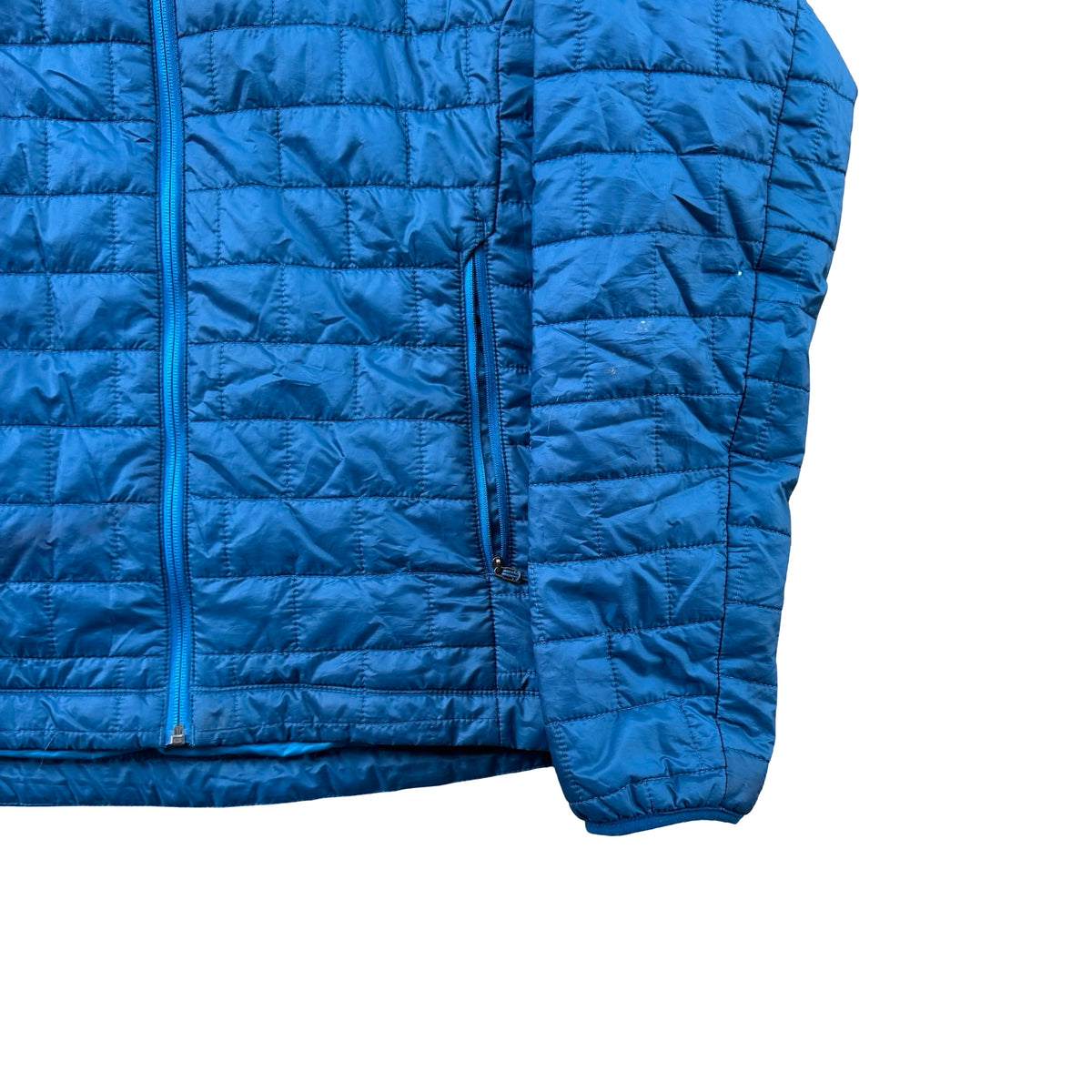 Blue Patagonia Hooded Puffer Jacket (M)