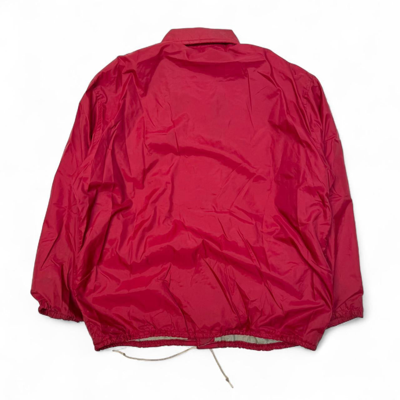 1970s Pla-Jac Red Windbreaker Jacket (XL)