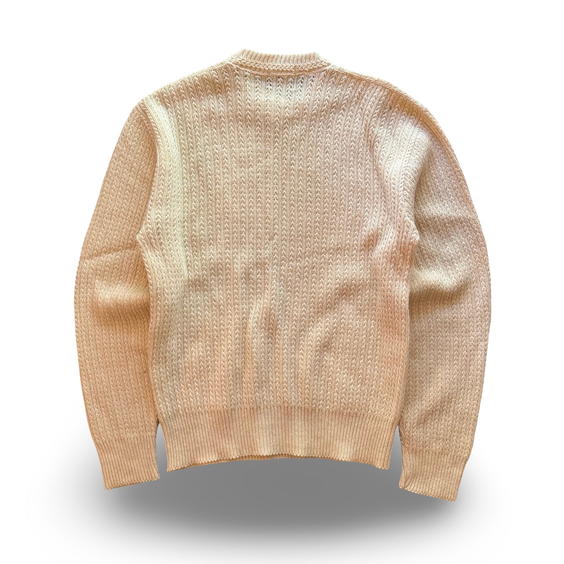 1980s National Lambswool Cable Knit Sweater (L)