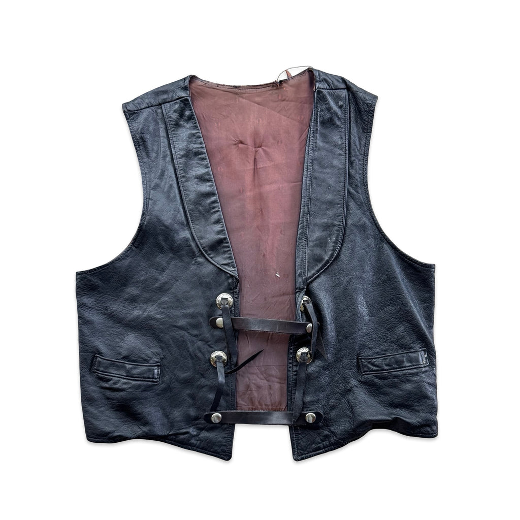 Vintage Leather Vest (M)