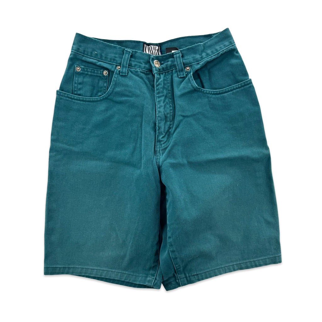 Vintage Turquoise IOU Jean Shorts (26”)