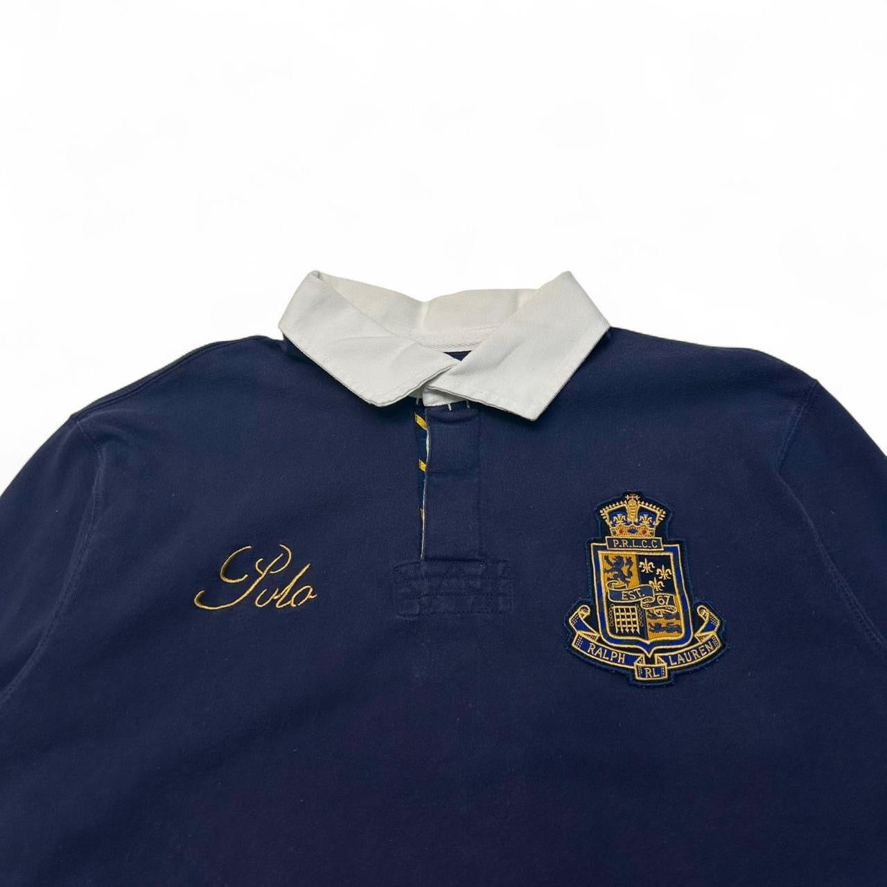 Vintage Polo Ralph Lauren Long Sleeve Numbered Polo Tee (XXL)