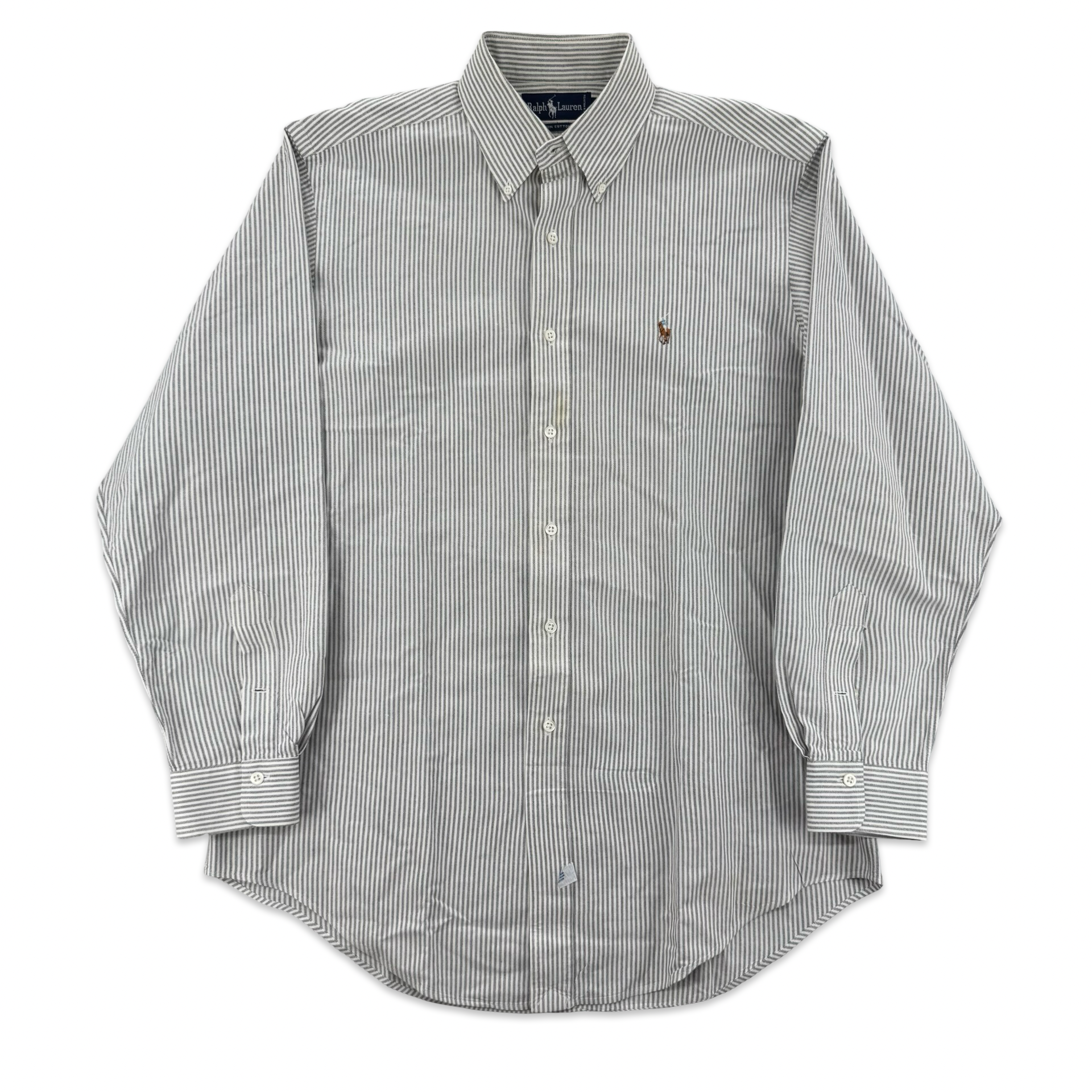 Ralph Lauren Pale Blue Striped Button Down (L-XL)