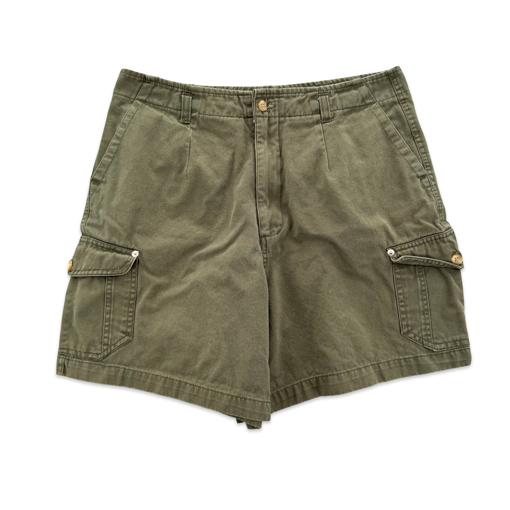 Vintage Green Cargo Shorts (30”)
