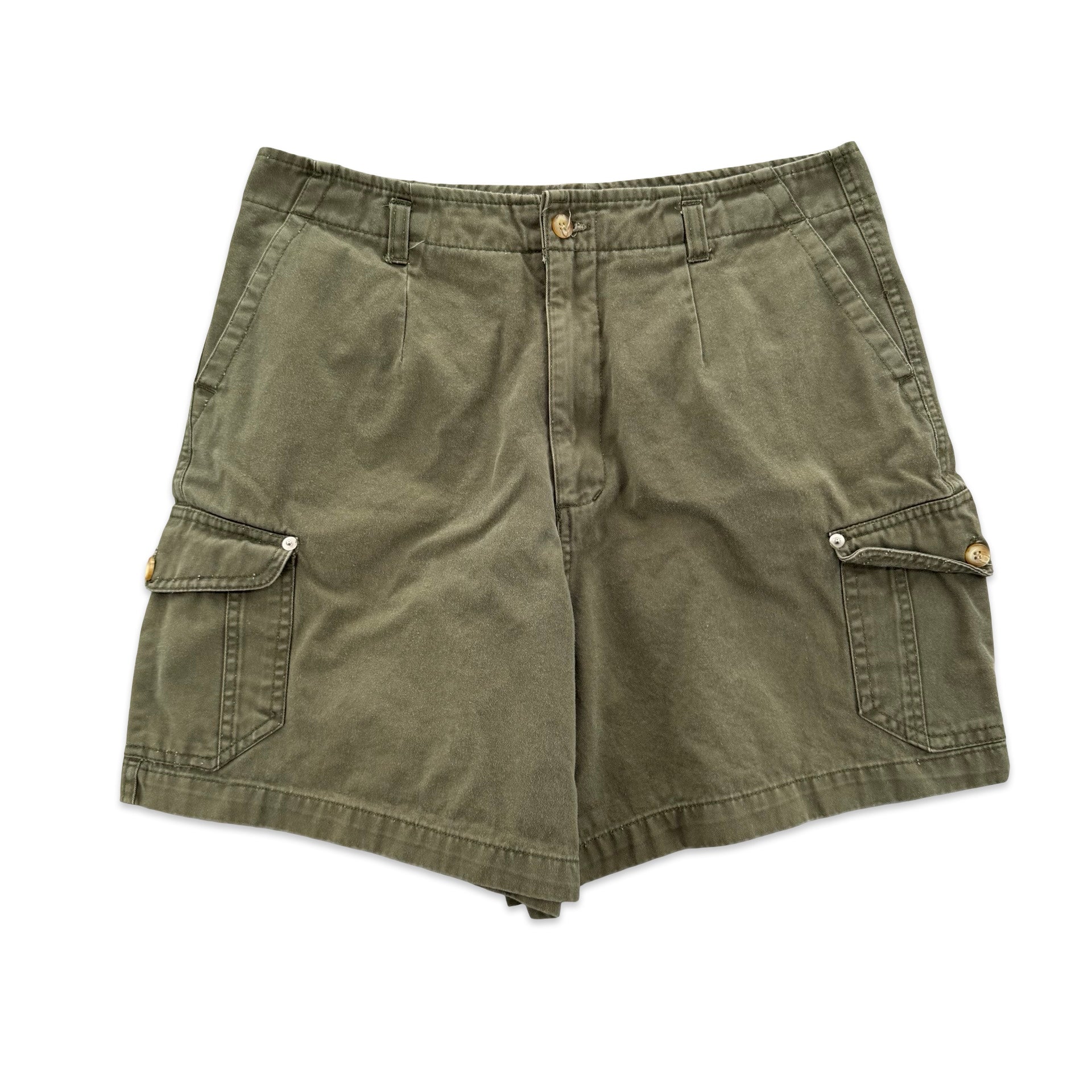 Vintage Green Cargo Shorts (30”)