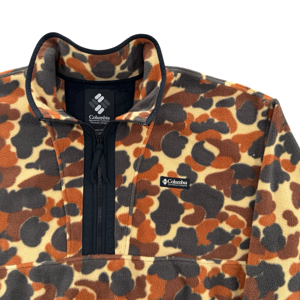 Columbia Camo Quarter Zip Fleece (XXL)