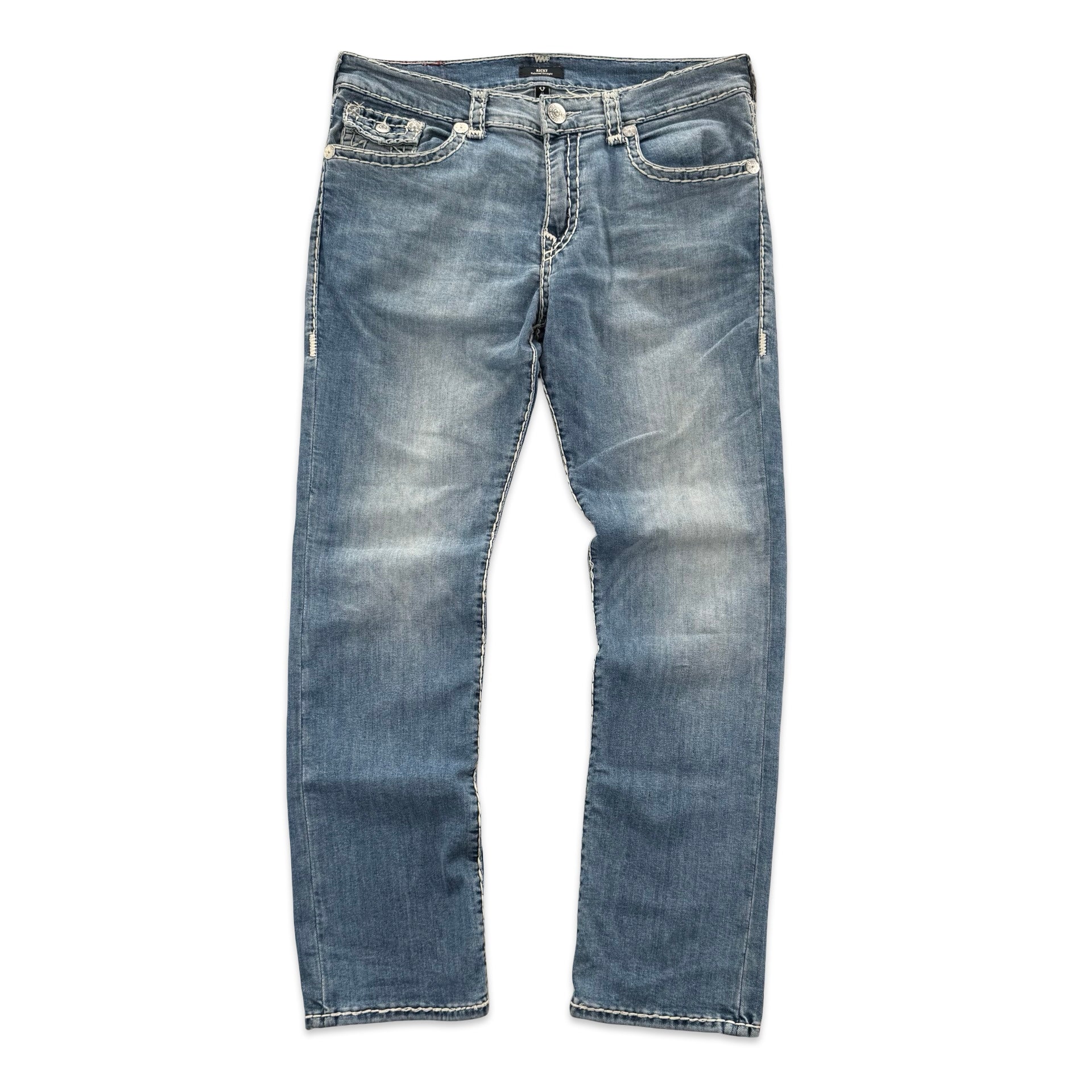 True Religion Double Stitch Ricky Jeans (38x34)