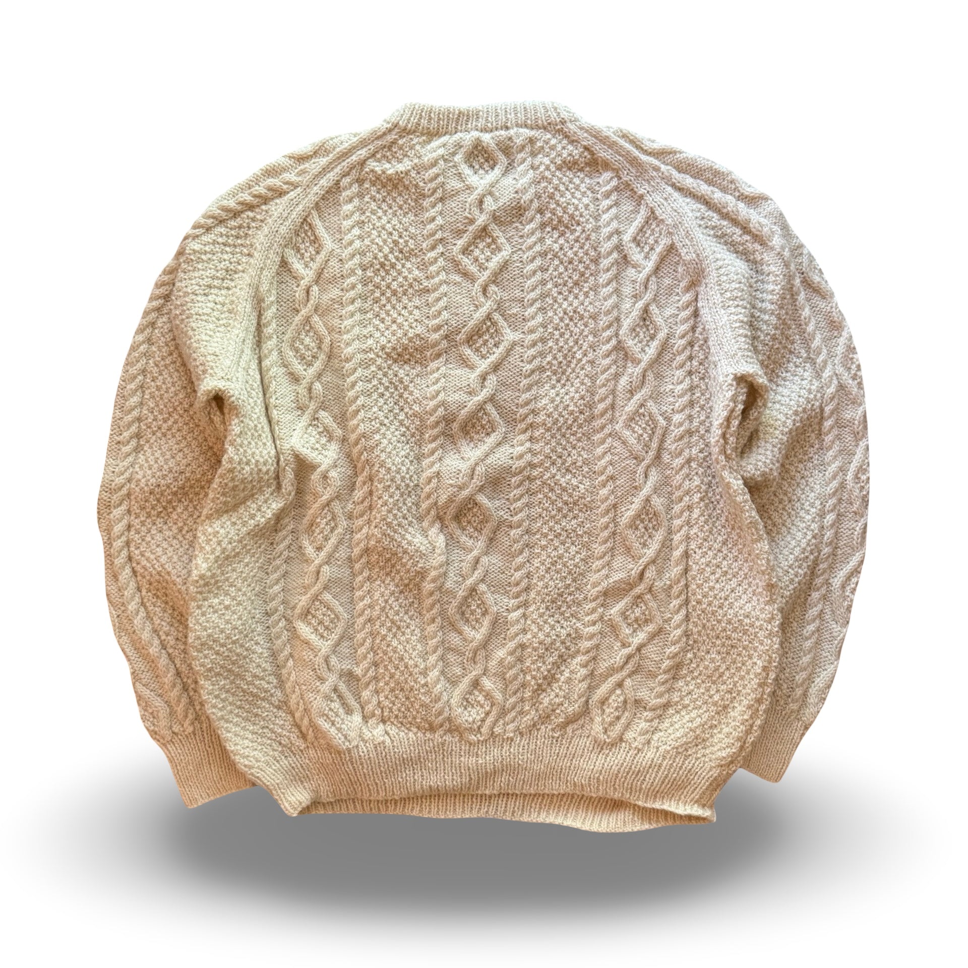 A Tin Shed Handknit Cable Knit Sweater (L)