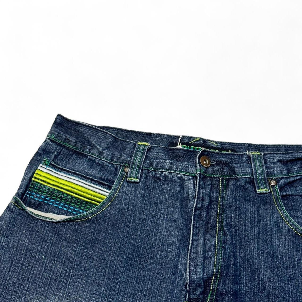 2000’s Southpole Embroidered Baggy Jeans (34x34)