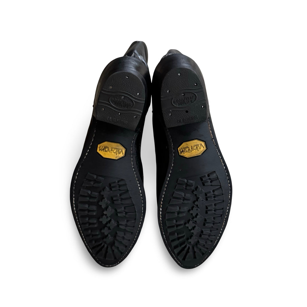 Black Leather Pointed Toe Boots (9.5D)